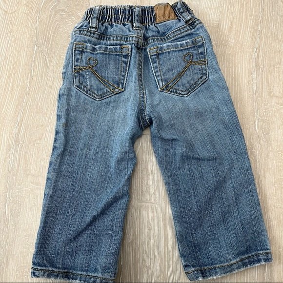 Vintage 1989 Place Floral Patchwork Denim Flare Jeans Sz 18 M - Picture 9 of 11